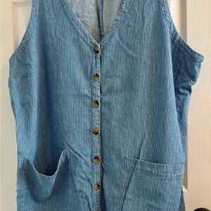 Old Navy Blue and White Striped Dress